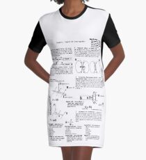 Physics. Magnets and Electromagnetism Graphic T-Shirt Dress