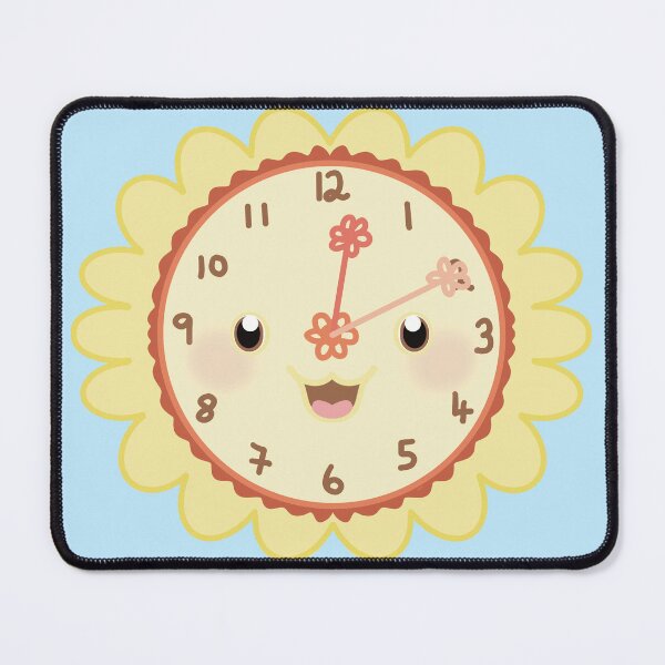 Item preview, Fun Time, cute sunflower clock face designed and sold by Catphonesoup.