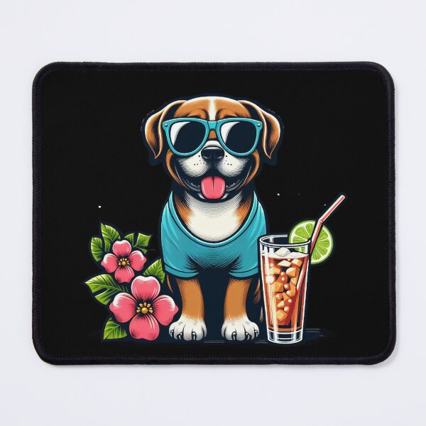Item preview, Summer Vibe Dog Drinking Dog designed and sold by PrntqTreasures.