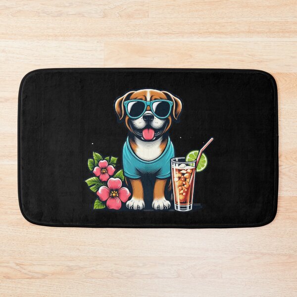 Item preview, Summer Vibe Dog Drinking Dog  designed and sold by PrntqTreasures.