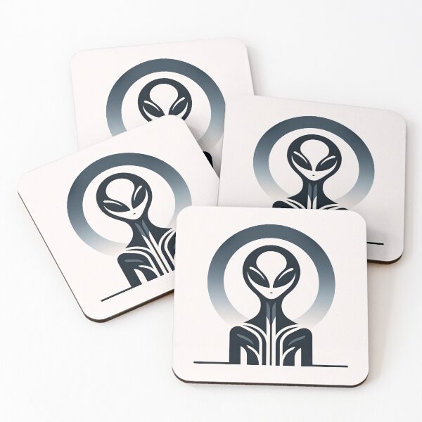 Item preview, Minimalist Alien Futuristic Art designed and sold by SunkenCost.
