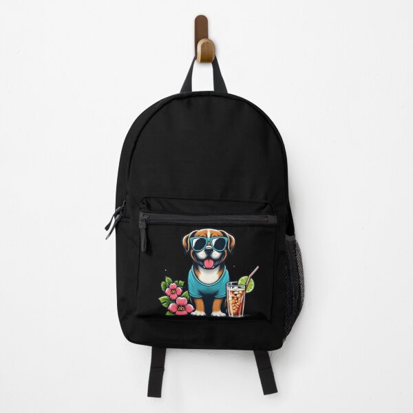 Item preview, Summer Vibe Dog Drinking Dog designed and sold by Cheeky Drops.