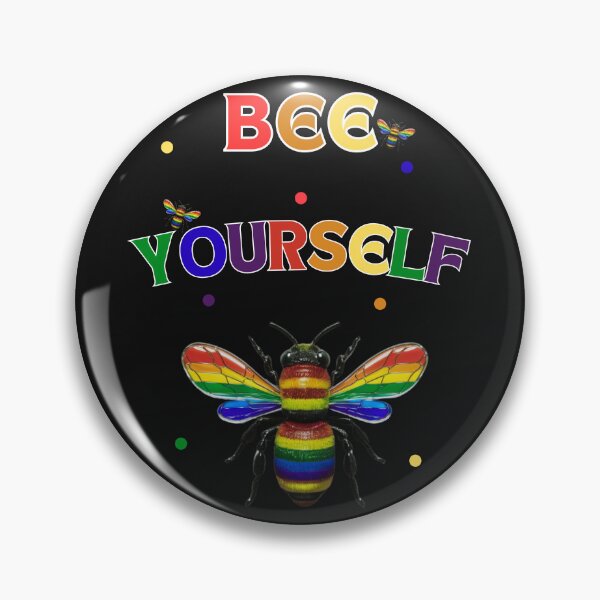 Item preview, Bee Yourself: Vibrant Pride Month Design with Rainbow Bee designed and sold by elynne9.