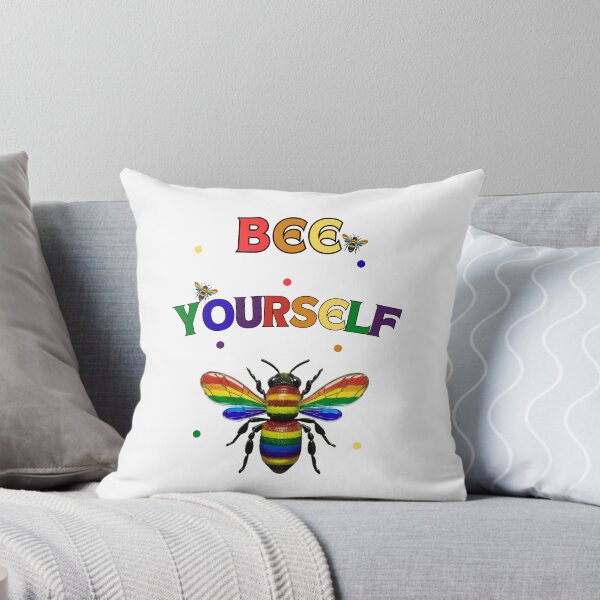 Item preview, Bee Yourself: Vibrant Pride Month Design with Rainbow Bee designed and sold by elynne9.