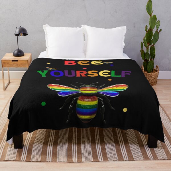 Item preview, Bee Yourself: Vibrant Pride Month Design with Rainbow Bee designed and sold by elynne9.