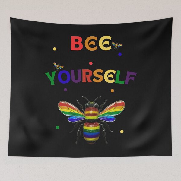 Item preview, Bee Yourself: Vibrant Pride Month Design with Rainbow Bee designed and sold by elynne9.