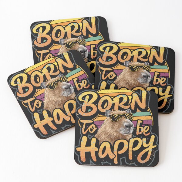 Item preview, Capybara - Born to be happy designed and sold by SpecialtiesShop.