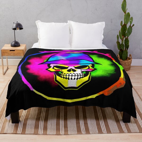 Item preview, Neon Reaper: A Skull in Hues of Rebellion designed and sold by Highlandkings.