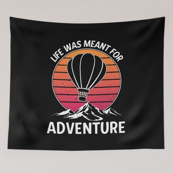 Item preview, Hot Air Balloon Vintage Retro Sunset Adventure designed and sold by Savchuk-Vova.