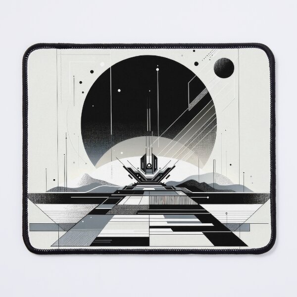 Item preview, Futuristic Landscape Minimalist Art designed and sold by SunkenCost.