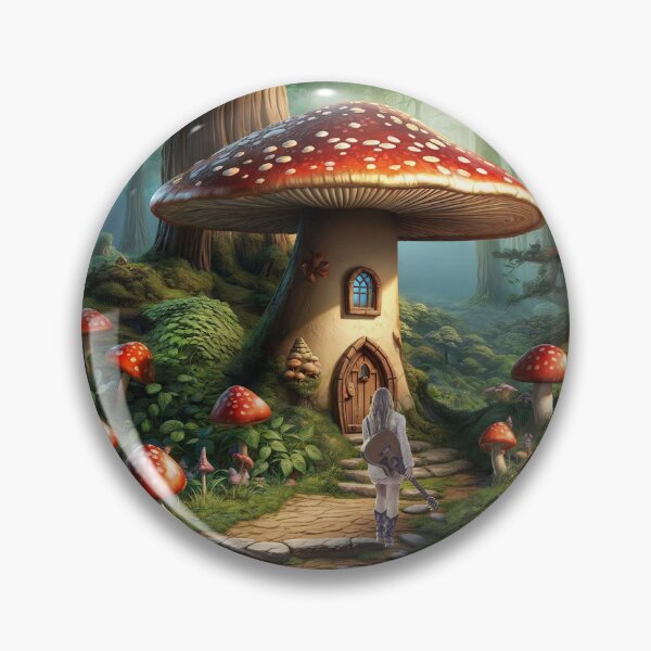 Item preview, Visiting The Mushroom House designed and sold by Surreallytee.