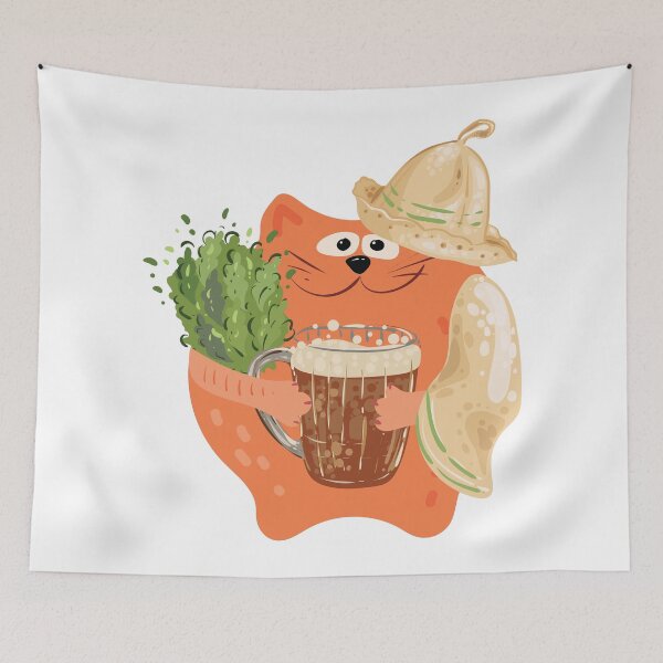 Item preview, Cat lover of hot sauna, cold drinks or beer designed and sold by Deepness2023.