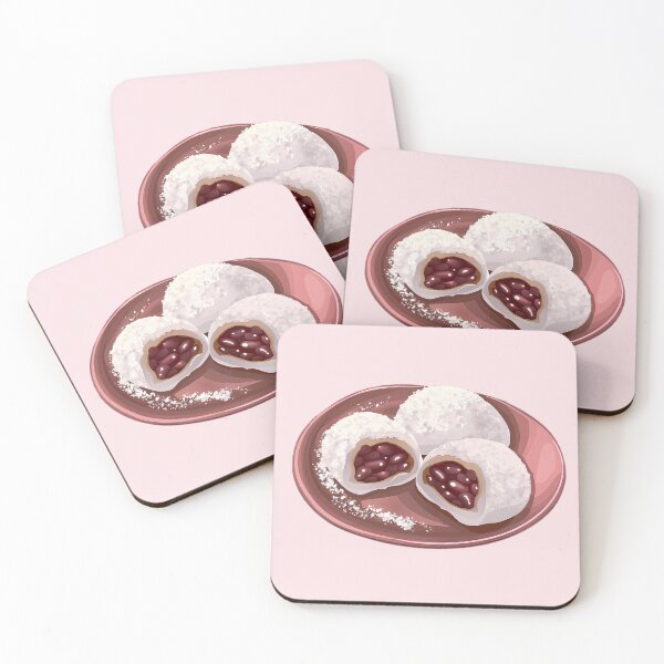 Item preview, Rice Cake Stuffed With Red Bean Paste designed and sold by sakurashorty.