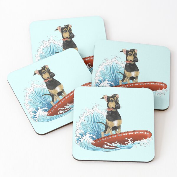 Item preview, Let's doggy surf designed and sold by jclar-art.