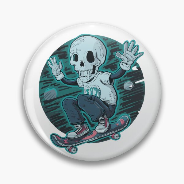 Item preview, Skelly Skater Ghost designed and sold by Teemajestic.