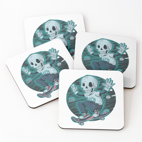 Item preview, Skelly Skater Ghost designed and sold by Teemajestic.