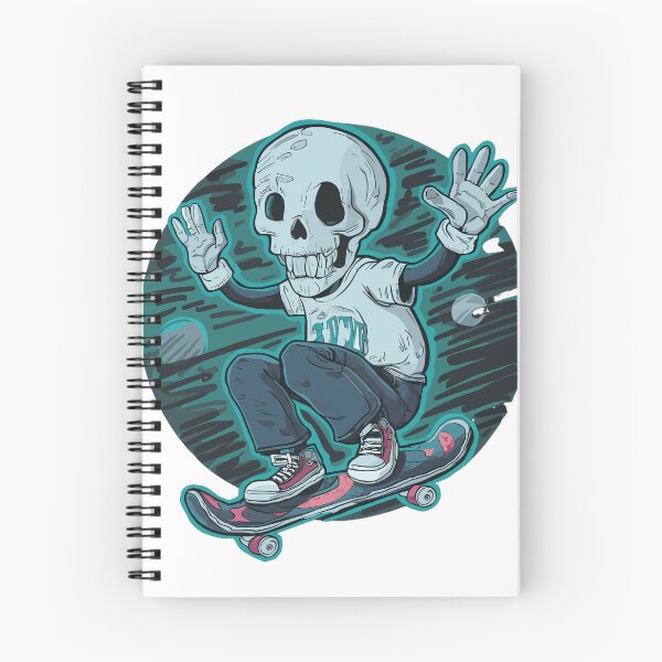 Item preview, Skelly Skater Ghost designed and sold by Teemajestic.