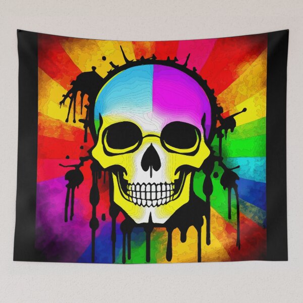 Item preview, Spectrum of the Endless: The Dripping Skull Canvas designed and sold by Highlandkings.