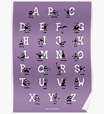 Alphabet - Purple Poster
