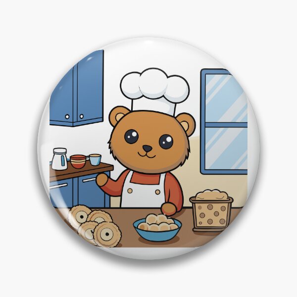 Item preview,  Fluffy Teddy Bear Baker designed and sold by omerfdln34.