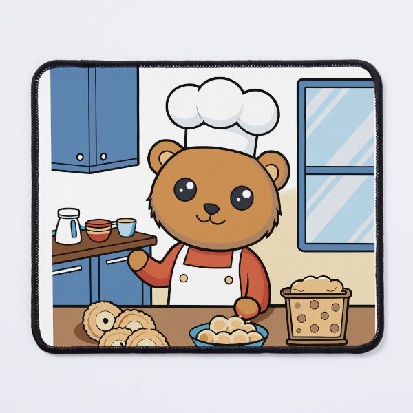 Item preview,  Fluffy Teddy Bear Baker designed and sold by omerfdln34.