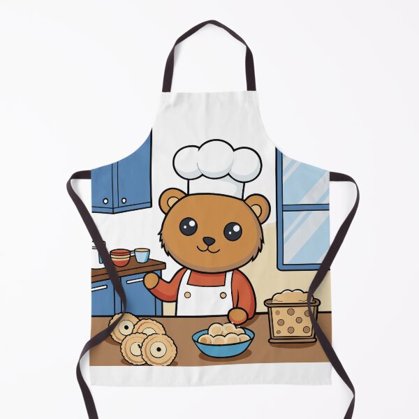 Item preview, Fluffy Teddy Bear Baker designed and sold by omerfdln34.