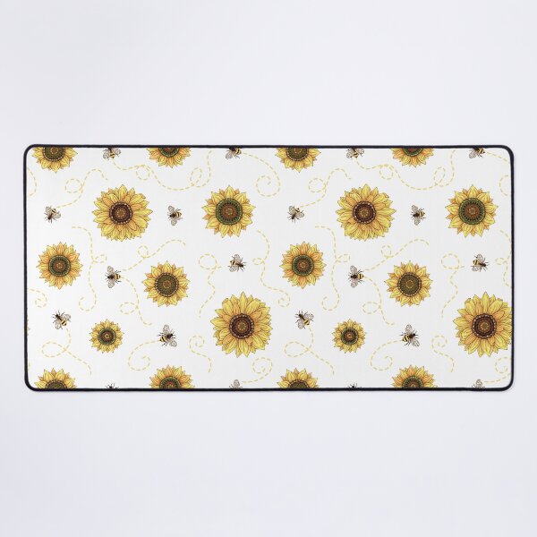 Item preview, Sunflowers and Bees Seamless Pattern designed and sold by Alex Jade.