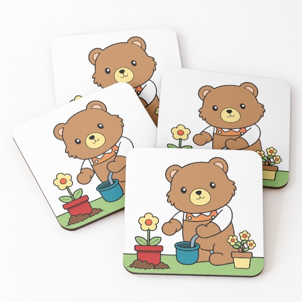 Item preview, Fluffy Teddy Bear Gardener designed and sold by omerfdln34.