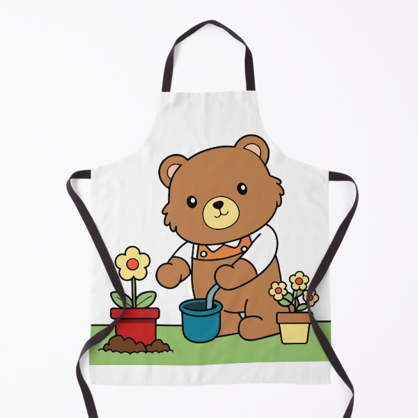 Item preview, Fluffy Teddy Bear Gardener designed and sold by omerfdln34.