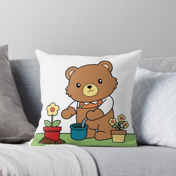 Item preview, Fluffy Teddy Bear Gardener designed and sold by omerfdln34.
