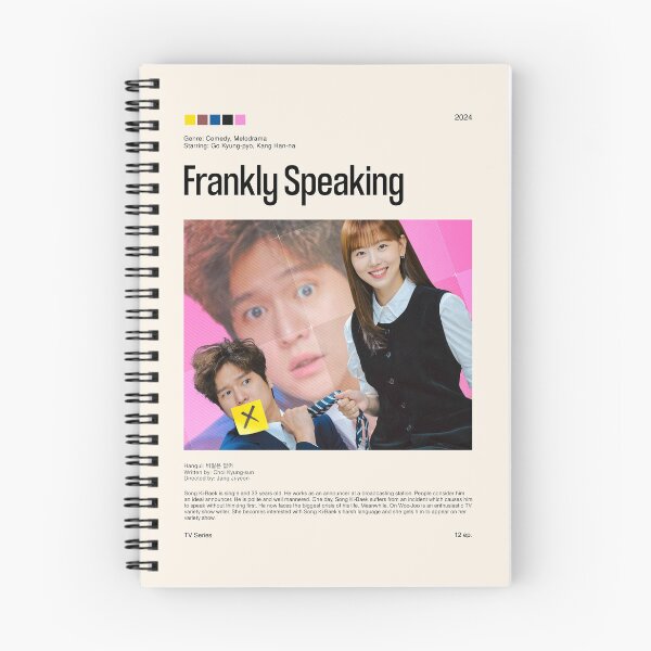 Item preview, Frankly Speaking, Minimalist Kdrama (2024) designed and sold by PinkandP.