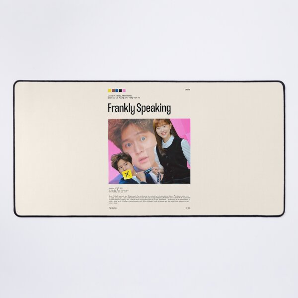 Item preview, Frankly Speaking, Minimalist Kdrama (2024) designed and sold by PinkandP.