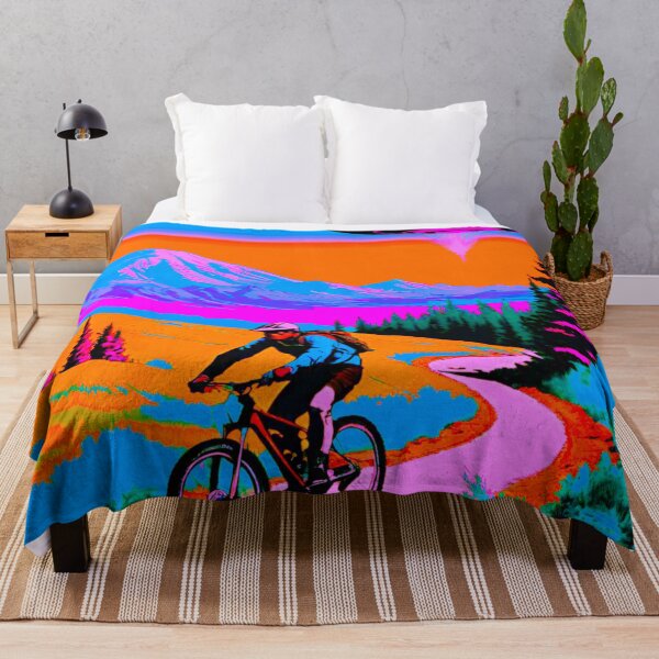 Item preview, Pink Pursuit: UFO Chasing MTB Rider designed and sold by GrizzlyCollective.