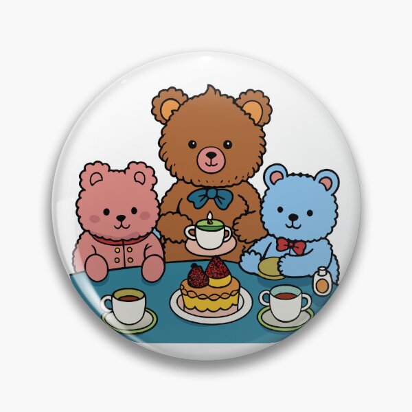 Item preview, Fluffy Teddy Bear Having a Tea Party designed and sold by omerfdln34.