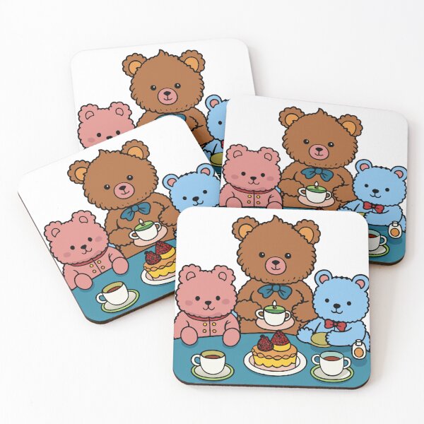 Item preview, Fluffy Teddy Bear Having a Tea Party designed and sold by omerfdln34.