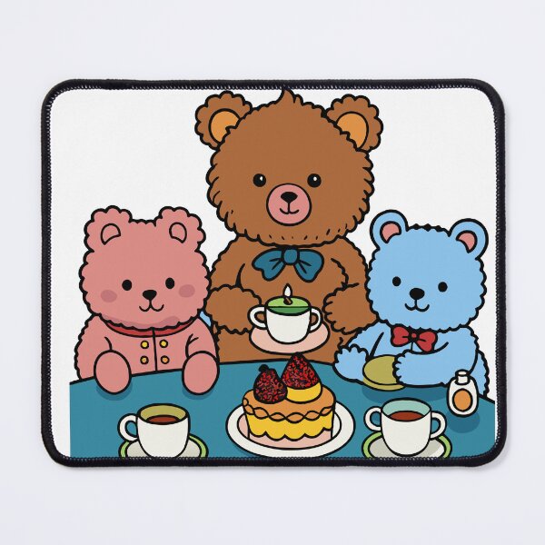 Item preview, Fluffy Teddy Bear Having a Tea Party designed and sold by omerfdln34.