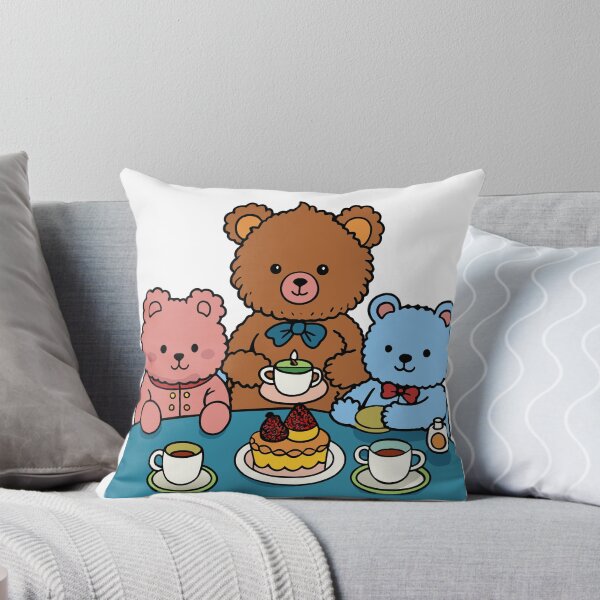Item preview, Fluffy Teddy Bear Having a Tea Party designed and sold by omerfdln34.