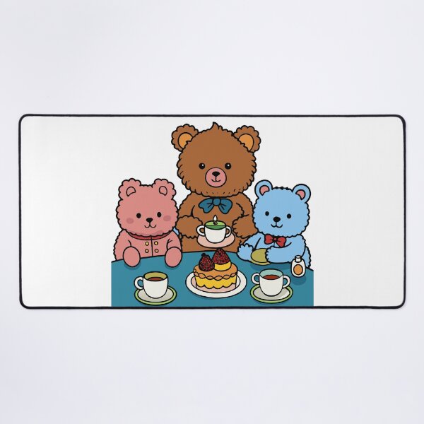 Item preview, Fluffy Teddy Bear Having a Tea Party designed and sold by omerfdln34.