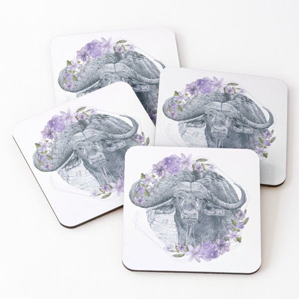 Item preview, Buffalo Encounter: HV’s Pencil Sketch of a Buffalo Gazing from the Bushveld designed and sold by IDoMatterROSASS.