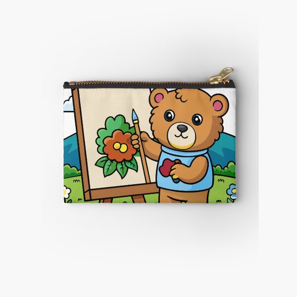 Item preview, Fluffy Teddy Bear Painting a Colorful Picture  designed and sold by omerfdln34.