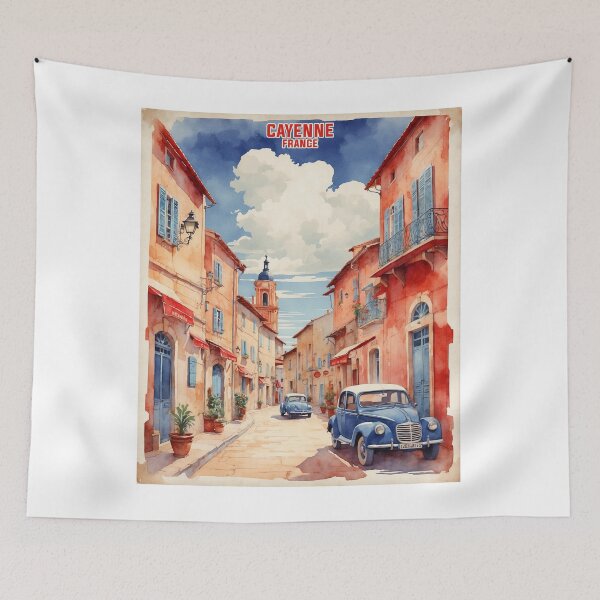 Item preview, Cayenne France Vintage Travel Tourism  designed and sold by TravelersGems.