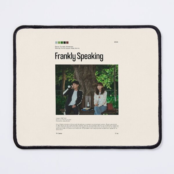 Item preview, Frankly Speaking, Minimalist Kdrama (2024) designed and sold by PinkandP.
