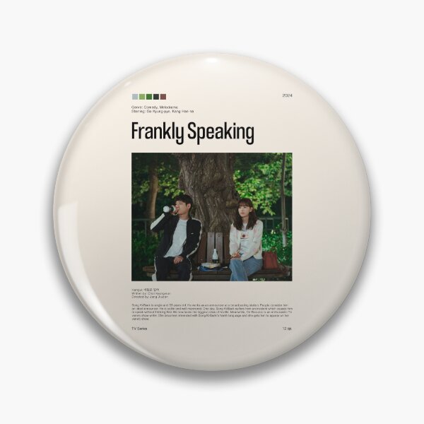Item preview, Frankly Speaking, Minimalist Kdrama (2024) designed and sold by PinkandP.
