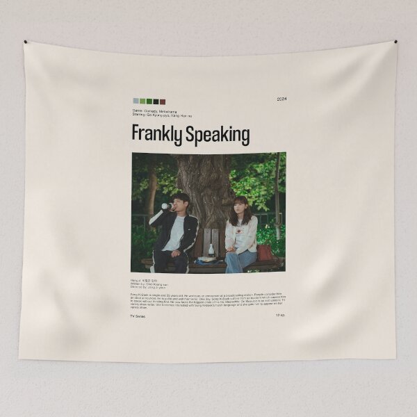Item preview, Frankly Speaking, Minimalist Kdrama (2024) designed and sold by PinkandP.