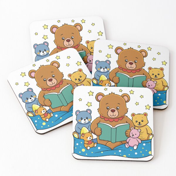 Item preview, Fluffy Teddy Bear Reading a Bedtime Story designed and sold by omerfdln34.