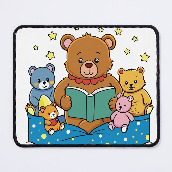 Item preview, Fluffy Teddy Bear Reading a Bedtime Story designed and sold by omerfdln34.
