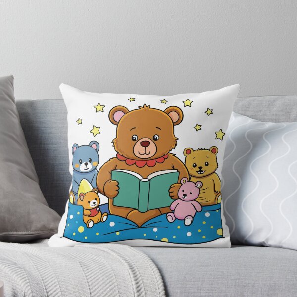 Item preview, Fluffy Teddy Bear Reading a Bedtime Story designed and sold by omerfdln34.