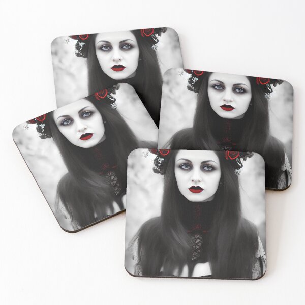 Item preview, Portrait of a Goth Girl - Mia designed and sold by Creep-Vault.