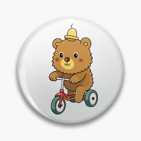 Item preview, Fluffy Teddy Bear Riding Down a Leafy Path designed and sold by omerfdln34.