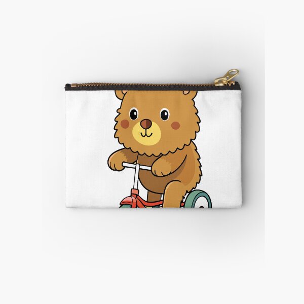 Item preview, Fluffy Teddy Bear Riding Down a Leafy Path designed and sold by omerfdln34.